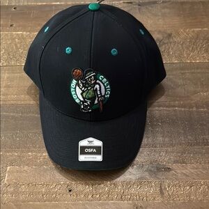 Boston Celtics Black Structured Cap